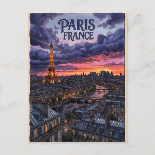 Paris France Travel  Postcard