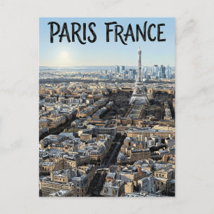 Paris France Travel  Postcard