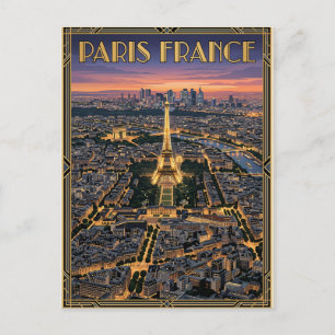 Paris France Travel  Postcard