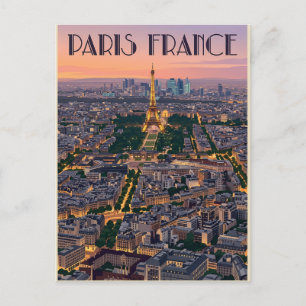 Paris France Travel  Postcard