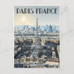Paris France Travel  Postcard