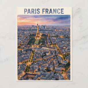 Paris France Travel  Postcard