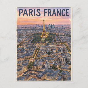 Paris France Travel  Postcard