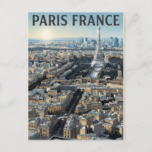 Paris France Travel  Postcard