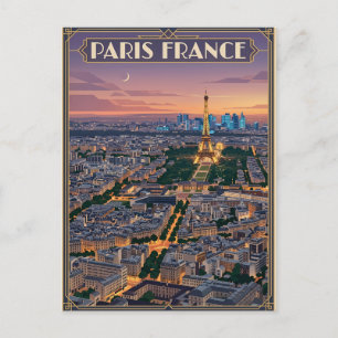 Paris France Travel  Postcard