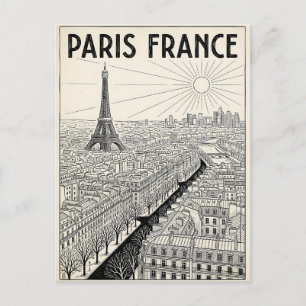 Paris France Travel  Postcard