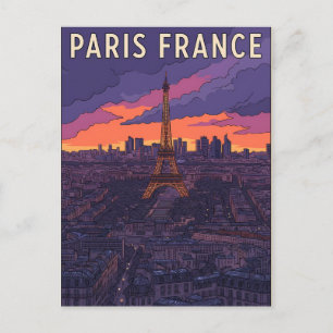 Paris France Travel  Postcard