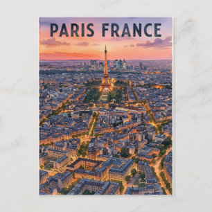 Paris France Travel  Postcard