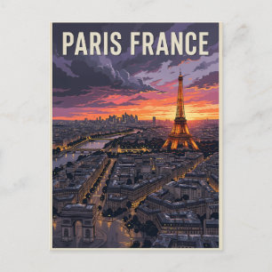 Paris France Travel  Postcard
