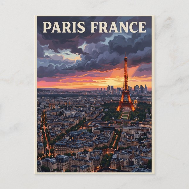 Paris France Travel  Postcard (Front)