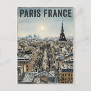 Paris France Travel  Postcard