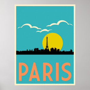 Paris, France, Travel poster