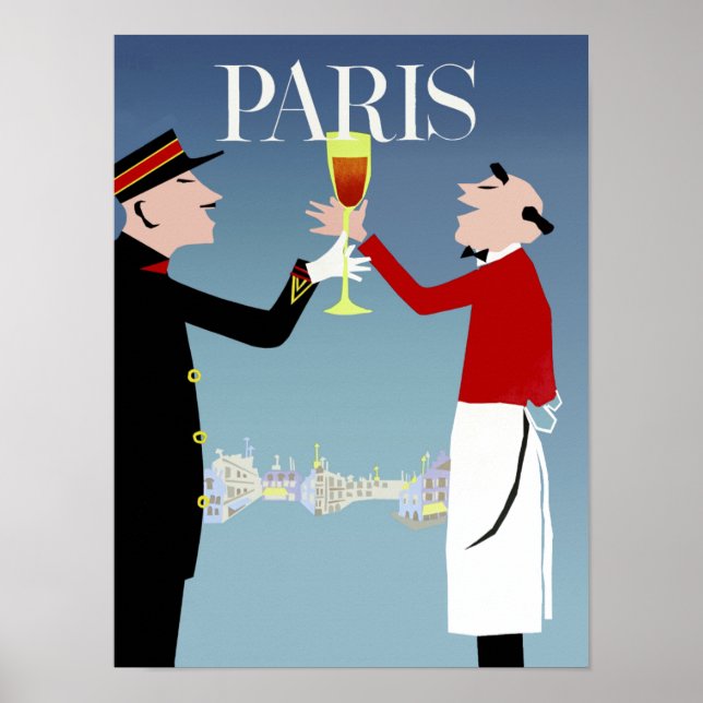 Paris, France travel poster (Front)