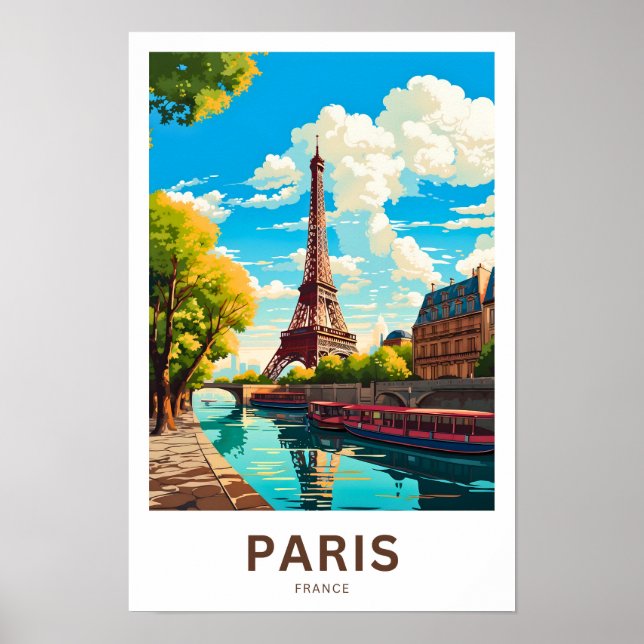 Paris France Travel Print (Front)