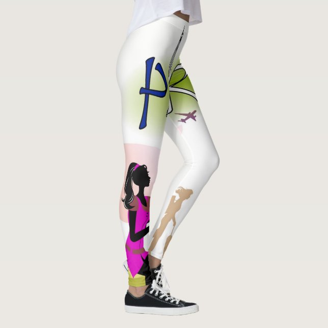 Paris France Vacation Leggings (Right)