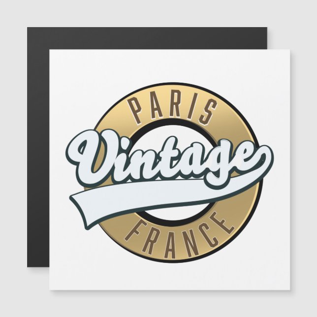 Paris France vintage logo (Front/Back)