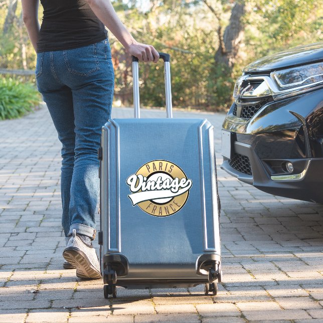 Paris France vintage logo (Suitcase Insitu)
