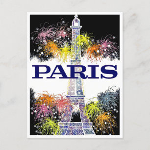 Paris France vintage travel Postcard