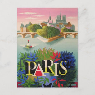 Paris France   Vintage Travel postcard