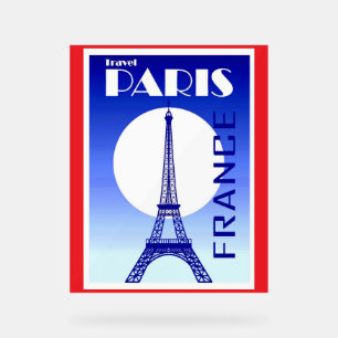 Paris, France vintage travel Poster