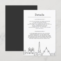 Paris, France Wedding | Guest Details