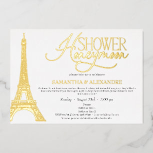 Paris French Honeymoon Fund Couples Wedding Shower