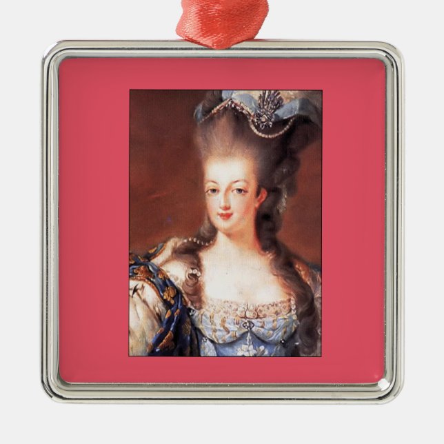 Paris French Marie Antoinette Christmas Ornament (Front)