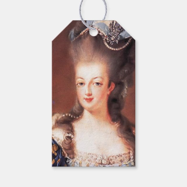 Paris French Marie Antoinette Gift Tags (Front)
