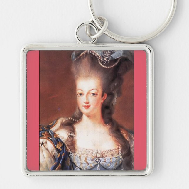 Paris French Marie Antoinette Keychain / Key Ring (Front)