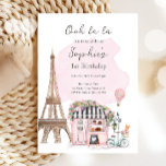 Paris French Parisian Cafe Tea Party Girl Birthday Invitation<br><div class="desc">★ A watercolor Paris French Cafe Themed Invitation! Designed to match our Paris French Cafe theme collection. ★ Easily PERSONALIZE this design with your details via the "CUSTOMIZE" button! ★ If you need coordinating MATCHING ITEMS, please check our matching collection or shop. Do you have any questions about our designs...</div>