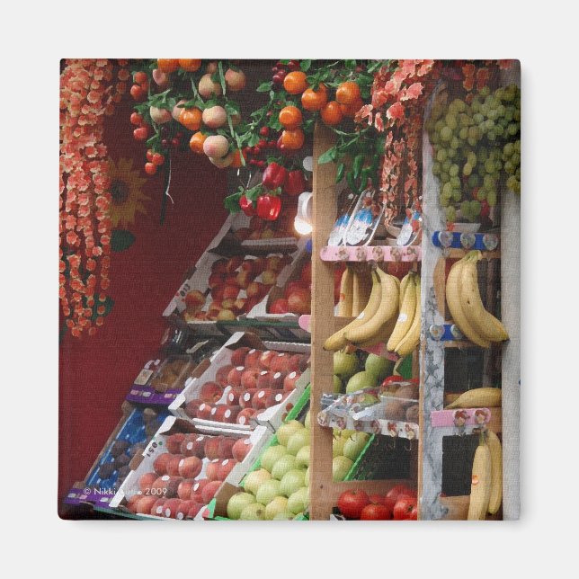 Paris Fruit Market Magnet (Front)