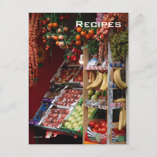 Paris Fruit Market Postcard