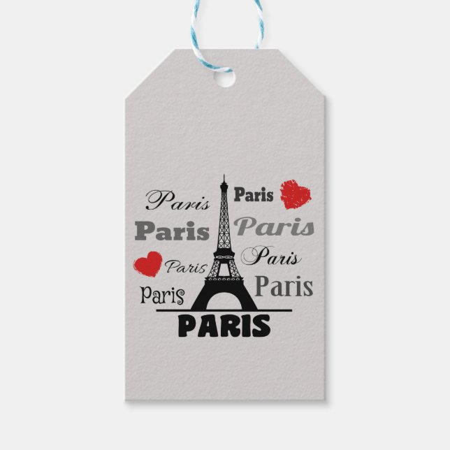 Paris Gift Tags (Front)