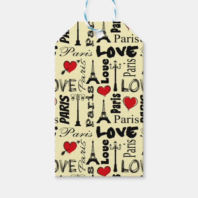 Paris Gift Tags (Front)