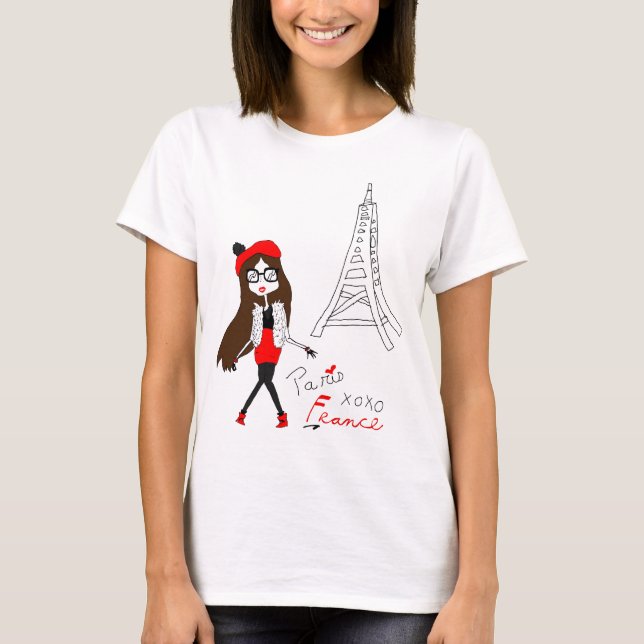 Paris Girl T-Shirt (Front)