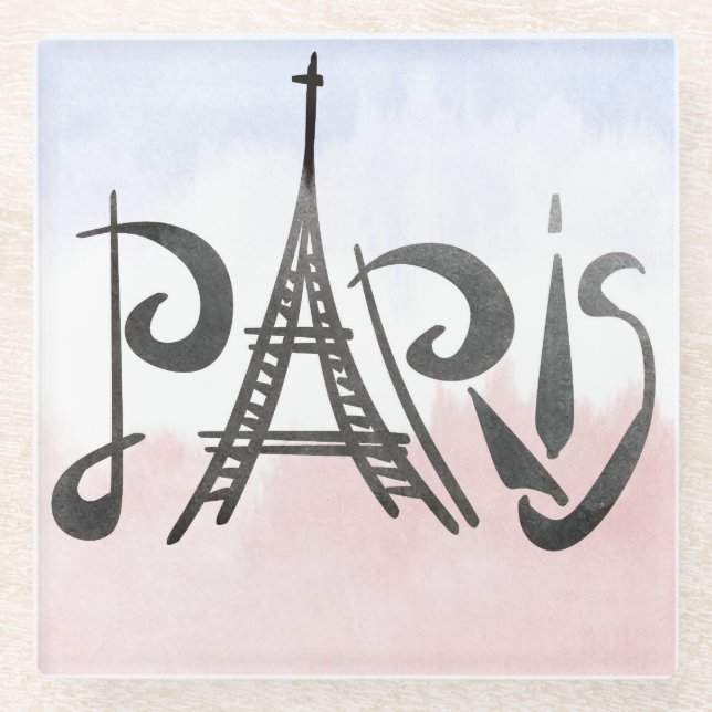 Paris Glass Coaster (Front)