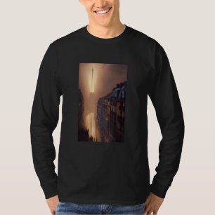 Paris Gothic City Dark Academia Goth Fantasy T-Shirt