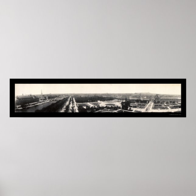 Paris Grand Panorama Photo 1909 Poster (Front)