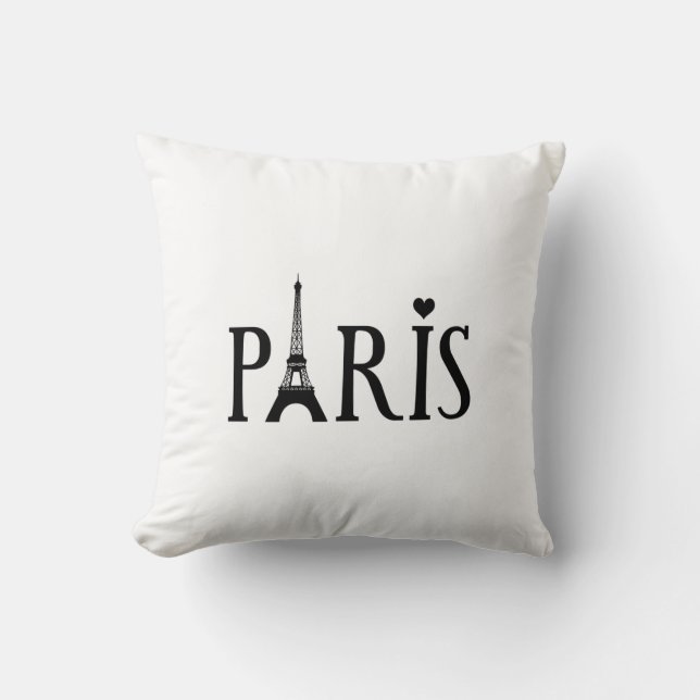 Paris - Graphic Art Cushion (Front)