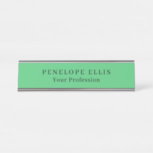Paris Green Unique Original Classical Professional Desk Name Plate
