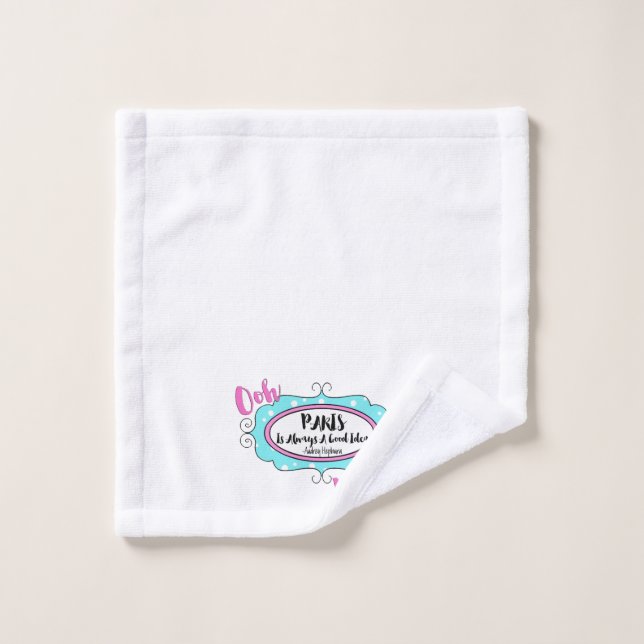 "Paris" Hand Towel (Wash Cloth)