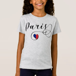 Paris Heart Tee Shirt, France