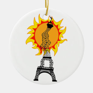 Paris Heat Wave 2019 Ceramic Tree Decoration