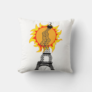 Paris Heat Wave 2019 Cushion