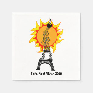 Paris Heat Wave 2019 Napkin