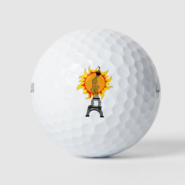 Paris Heat Wave 2022 Golf Balls (Front)