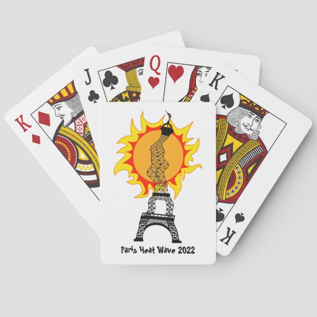 Paris Heat Wave 2022 Playing Cards (Back)