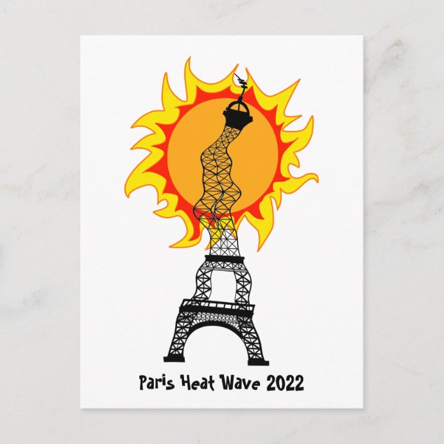 Paris Heat Wave 2022 Postcard (Front)
