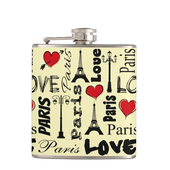 Paris Hip Flask (Front)