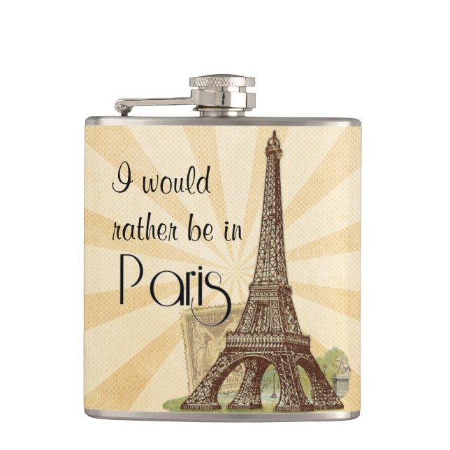 Paris Hip Flask (Front)